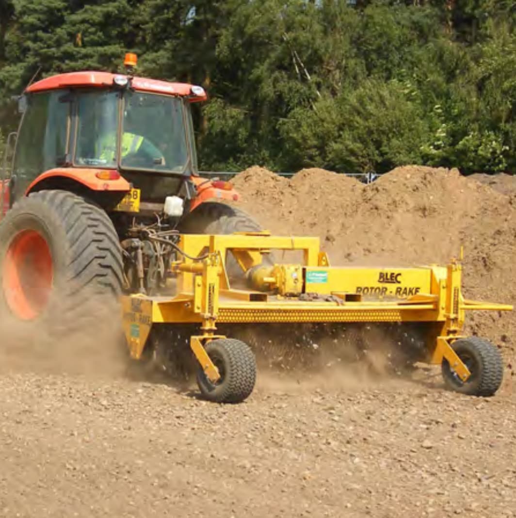 Blec Power Box Rake (Mounted) Links Turf Equipment